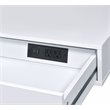 ACME Coleen Wooden Top Writing Desk with USB Port in White High Gloss and Chrome