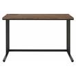 ACME Tyrese Wooden Rectangle Top Writing Desk with USB Port in Walnut and Black