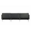 ACME Duzzy Reversible Sectional Sofa with 2 Pillows in Dark Gray Fabric
