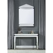 ACME Lotus Glass Wall Decor in Mirrored and Faux Ice Cube Crystals
