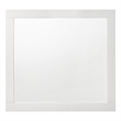 ACME Chelsie Vertical Rectangular Beveled Dresser Mirror in White Wood