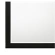 ACME Chelsie Wooden Rectangular Frame Mirror with Beveled Edge in Black