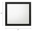 ACME Chelsie Wooden Rectangular Frame Mirror with Beveled Edge in Black