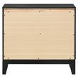 ACME Haiden Wooden 2-Drawer Nightstand with Silver Trim in Weathered Black