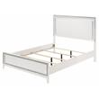 ACME Haiden Wooden Eastern King Bed with LED Lighting in White