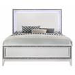 ACME Haiden Wooden Eastern King Bed with LED Lighting in White
