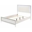 ACME Haiden Wooden Eastern King Bed with LED Lighting in White
