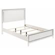 ACME Haiden Wooden Eastern King Bed with LED Lighting in White