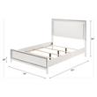 ACME Haiden Wooden Eastern King Bed with LED Lighting in White