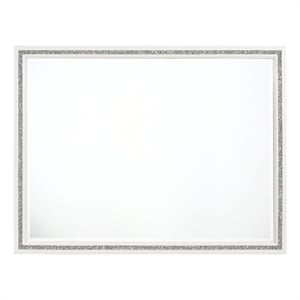 ACME Haiden Rectangular Wood Frame Dresser Mirror in White