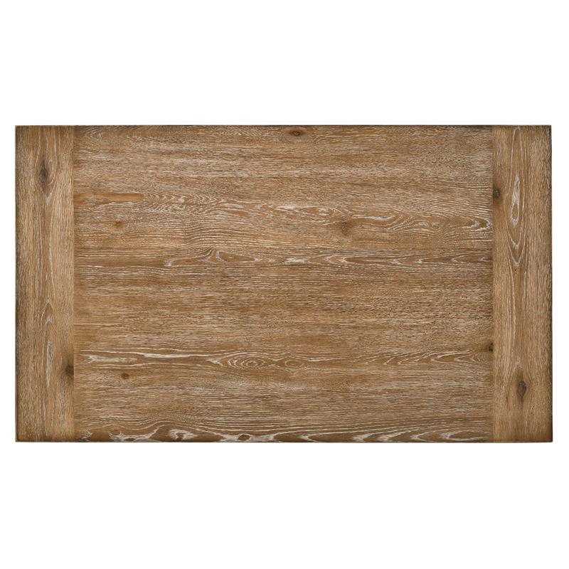 ACME Farsiris Rectangular Wooden 1-Drawer Counter Height Table in Weathered Oak