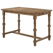 ACME Farsiris Rectangular Wooden 1-Drawer Counter Height Table in Weathered Oak