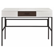 ACME Verster Wooden 1-Drawer Writing Desk with USB Port in Natural and Black