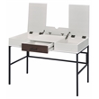ACME Verster Wooden 1-Drawer Writing Desk with USB Port in Natural and Black