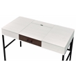 ACME Verster Wooden 1-Drawer Writing Desk with USB Port in Natural and Black