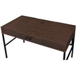 ACME Verster Wooden Storage Writing Desk with USB Port in Oak and Black