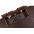 ACME Verster Wooden Storage Writing Desk with USB Port in Oak and Black