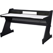 ACME Bigga Wooden Top 2-Drawer Gaming Table with Metal Frame in Black and White