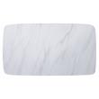 ACME Madan Marble Top Dining Table with Trestle Base in White and Gray Oak