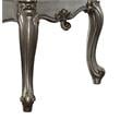 ACME Versailles Wooden Executive Writing Desk with 3 Drawers in Platinum Silver