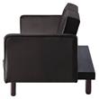 ACME Qinven Tufted Velvet Adjustable Sofa with Track Arm in Dark Brown