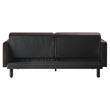 ACME Qinven Tufted Velvet Adjustable Sofa with Track Arm in Dark Brown