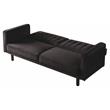 ACME Qinven Tufted Velvet Adjustable Sofa with Track Arm in Dark Brown