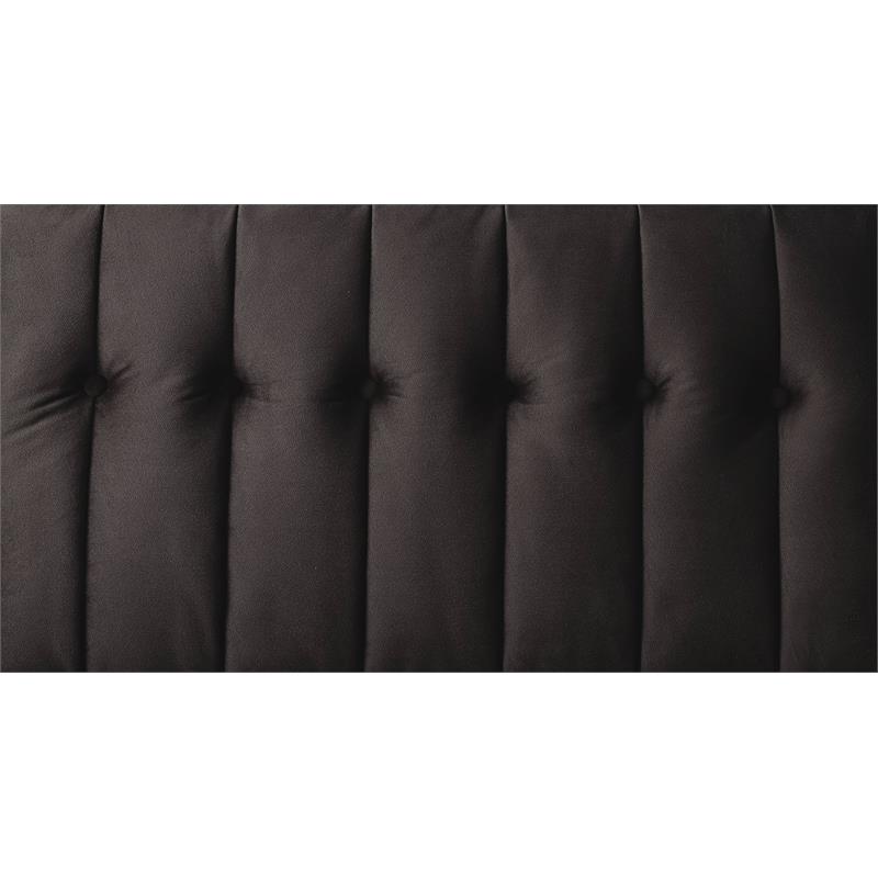 ACME Qinven Tufted Velvet Adjustable Sofa with Track Arm in Dark Brown