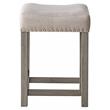 ACME Wandella 4-Piece Wooden Counter Dining Set in White and Rustic Oak