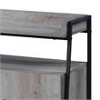 ACME Samiya Wooden 1-Shelf TV Stand with 4 Doors in Gray Oak and Black