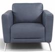 ACME Astonic Leather Upholstery Chair with Tight Black in Blue