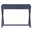 ACME Nalo Wooden 1-Drawer Writing Desk with X-Shaped Base in Black