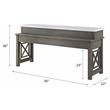ACME Wandella Wooden Counter Dining Set in White and Weathered Gray