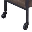 ACME Jerrick Wooden Serving Cart with 2 Shelves in Walnut and Black