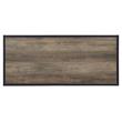 ACME Idella Wooden Coffee Table with 1 Tier Shelf in Rustic Oak and Black