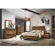 ACME Morales Wooden Rectangular Nightstand with 2 Drawers in Rustic Oak