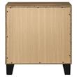 ACME Morales Wooden Rectangular Nightstand with 2 Drawers in Rustic Oak