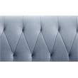 ACME Bayram Button Tufted Velvet Upholstery Sofa Metal Legs in Light Gray