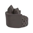 ACME Zunyas Accent Chair with Swivel in Gray Velvet