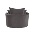 ACME Zunyas Accent Chair with Swivel in Gray Velvet