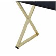 ACME Coleen 2-Drawer Wooden Vanity Desk in Black and Brass