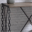 ACME Jodie Console Table in Rustic Oak & Black Finish