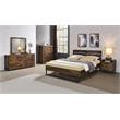 ACME Juvanth 6 Drawers Wooden Dresser with Metal Legs in Rustic Oak and Black