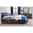 ACME Juvanth 6 Drawers Wooden Dresser with Metal Legs in Rustic Oak and Black