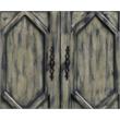 ACME Pavan 4 Doors Wooden Console Table with 2 Shelves Inside in Rustic Gray