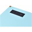 ACME Midriaks Wooden Top Writing Desk with USB Port in Baby Blue and Gold