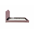 ACME Reggie Twin Bed in Pink Fabric
