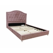 ACME Reggie Full Bed in Pink Fabric