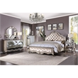ACME Esteban Wooden Mirror with Arched Top in Silver