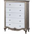 ACME Esteban Chest in Antique Champagne Silver Finish
